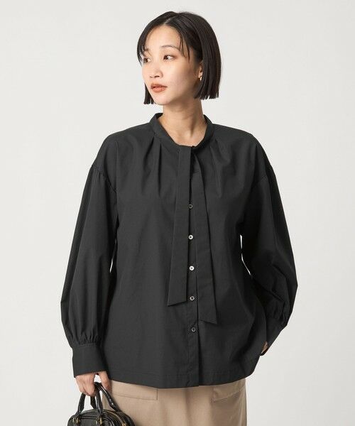 green label relaxing / グリーンレーベル リラクシング シャツ・ブラウス | ブロード ボウタイ ブラウス | 詳細13