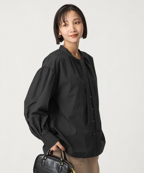 green label relaxing / グリーンレーベル リラクシング シャツ・ブラウス | ブロード ボウタイ ブラウス | 詳細14
