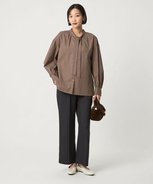 green label relaxing / グリーンレーベル リラクシング シャツ・ブラウス | ブロード ボウタイ ブラウス | 詳細19