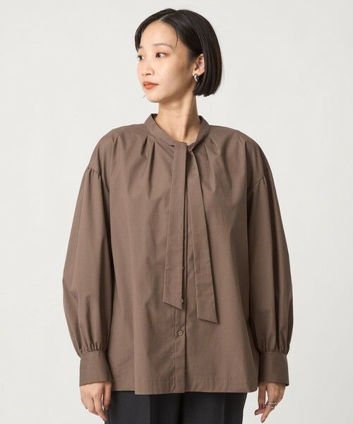 green label relaxing / グリーンレーベル リラクシング シャツ・ブラウス | ブロード ボウタイ ブラウス | 詳細20