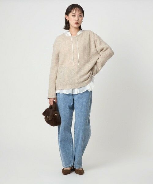 green label relaxing / グリーンレーベル リラクシング カットソー | ニットライク ルージー プルオーバー | 詳細13