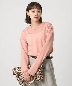 green label relaxing / グリーンレーベル リラクシング カットソー | シアー ロングスリーブ Tシャツ