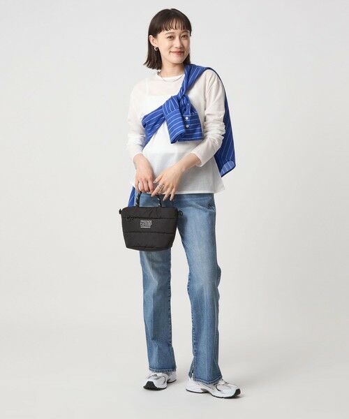 green label relaxing / グリーンレーベル リラクシング カットソー | シアー ロングスリーブ Tシャツ | 詳細7