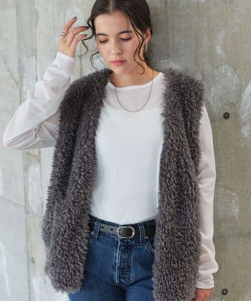 green label relaxing / グリーンレーベル リラクシング カットソー | シアー ロングスリーブ Tシャツ | 詳細1