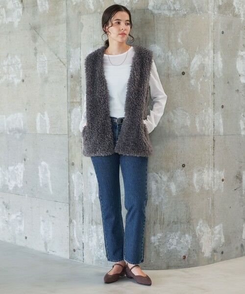 green label relaxing / グリーンレーベル リラクシング カットソー | シアー ロングスリーブ Tシャツ | 詳細2