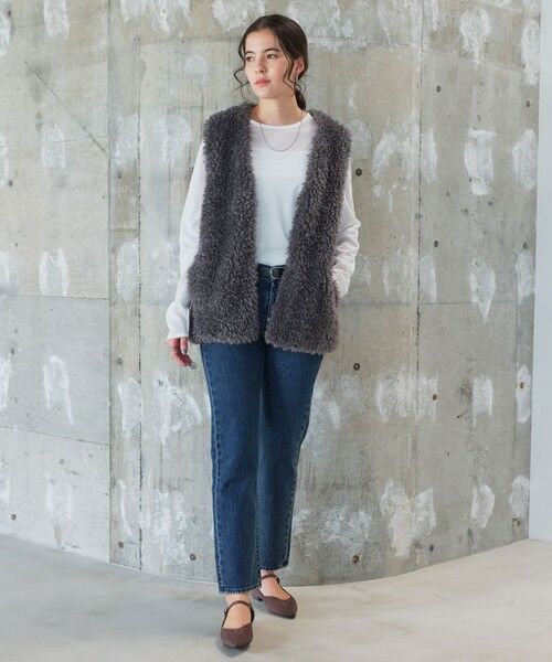 green label relaxing / グリーンレーベル リラクシング カットソー | シアー ロングスリーブ Tシャツ | 詳細3