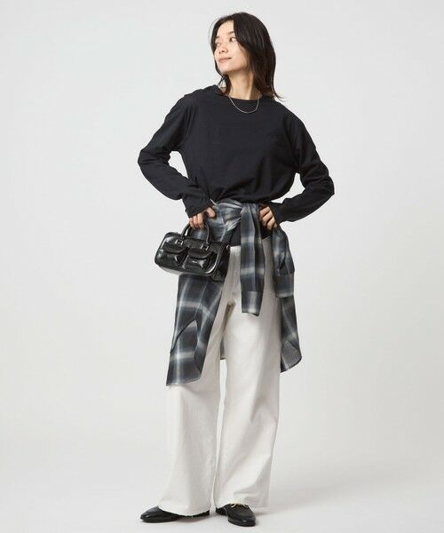 green label relaxing / グリーンレーベル リラクシング カットソー | シアー ロングスリーブ Tシャツ | 詳細14