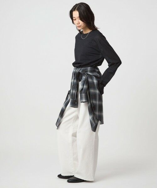 green label relaxing / グリーンレーベル リラクシング カットソー | シアー ロングスリーブ Tシャツ | 詳細15