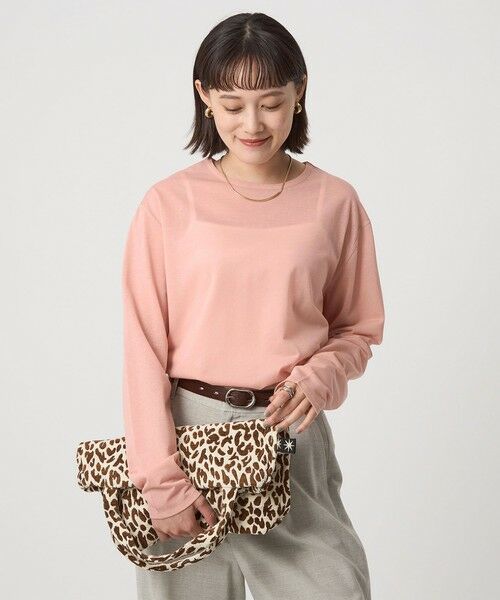 green label relaxing / グリーンレーベル リラクシング カットソー | シアー ロングスリーブ Tシャツ | 詳細16