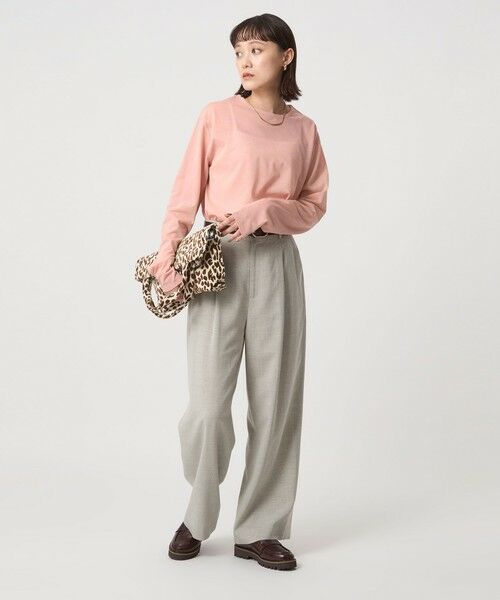 green label relaxing / グリーンレーベル リラクシング カットソー | シアー ロングスリーブ Tシャツ | 詳細18