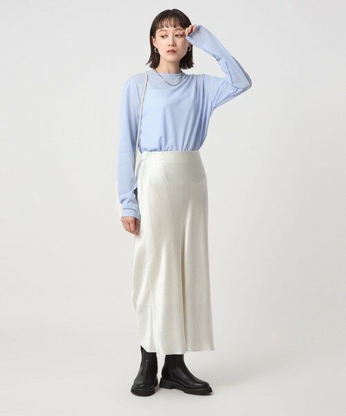 green label relaxing / グリーンレーベル リラクシング カットソー | シアー ロングスリーブ Tシャツ | 詳細21