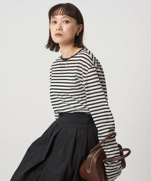 green label relaxing / グリーンレーベル リラクシング カットソー | シアー ロングスリーブ Tシャツ | 詳細27