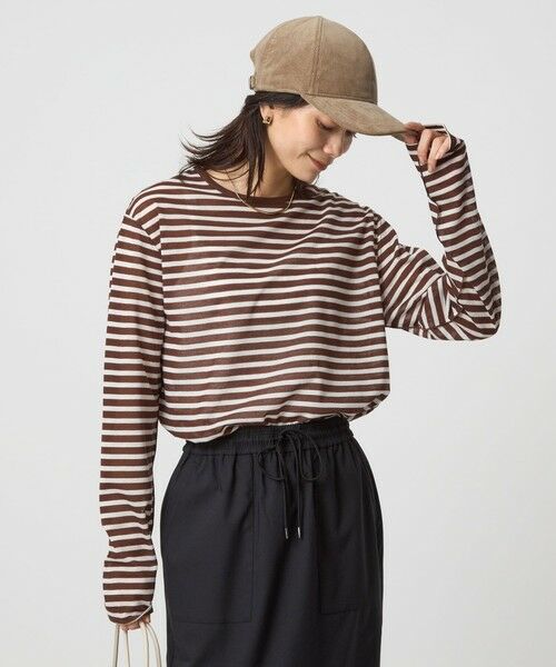 green label relaxing / グリーンレーベル リラクシング カットソー | シアー ロングスリーブ Tシャツ(その他2)