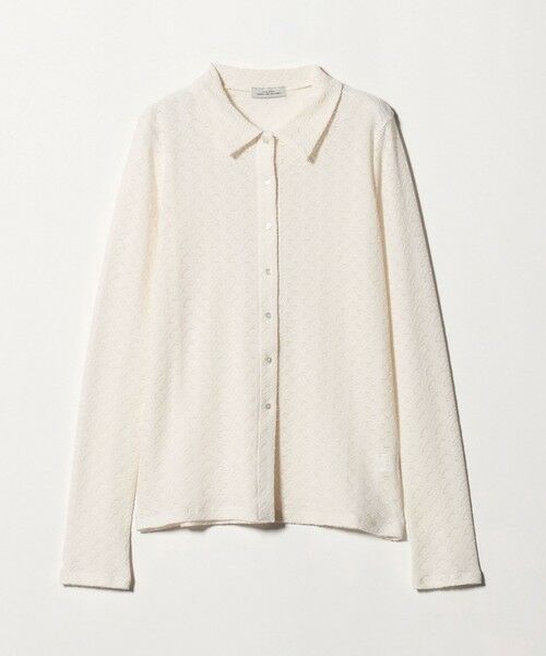 green label relaxing / グリーンレーベル リラクシング カットソー | レース ポロプルオーバー | 詳細3