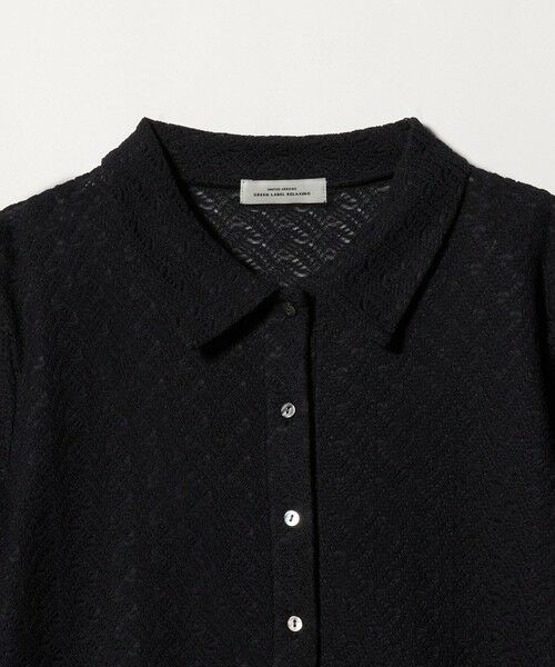 green label relaxing / グリーンレーベル リラクシング カットソー | レース ポロプルオーバー | 詳細15