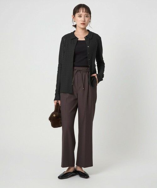 green label relaxing / グリーンレーベル リラクシング カットソー | レース ポロプルオーバー | 詳細8