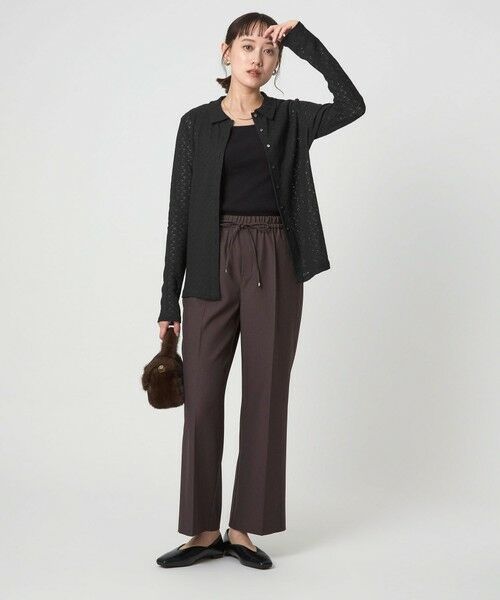 green label relaxing / グリーンレーベル リラクシング カットソー | レース ポロプルオーバー | 詳細9