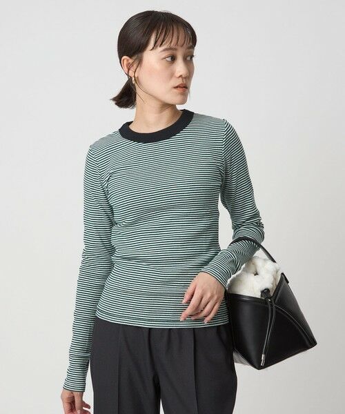 green label relaxing / グリーンレーベル リラクシング カットソー | 【別注】＜Robert P. Miller＞ボーダー ロングスリーブ Tシャツ | 詳細1