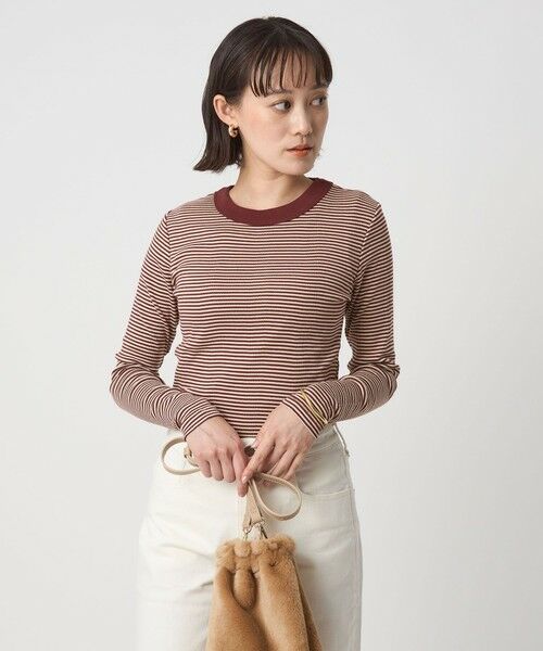 green label relaxing / グリーンレーベル リラクシング カットソー | 【別注】＜Robert P. Miller＞ボーダー ロングスリーブ Tシャツ | 詳細17