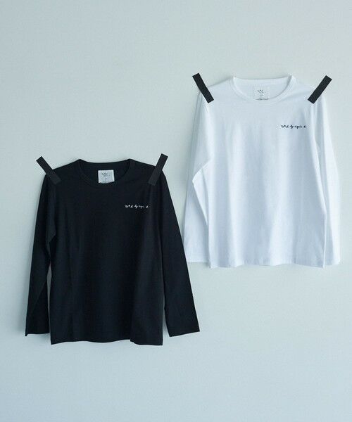 green label relaxing / グリーンレーベル リラクシング カットソー | ＜To b. by agnes b.コラボ＞ロゴ ロングスリーブ Tシャツ | 詳細1