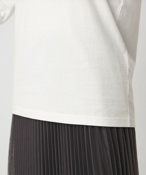 green label relaxing / グリーンレーベル リラクシング カットソー | ＜To b. by agnes b.コラボ＞ロゴ ロングスリーブ Tシャツ | 詳細10