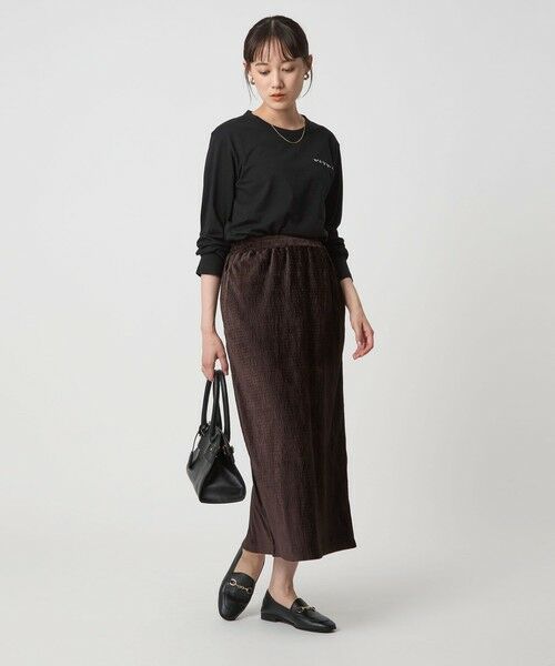 green label relaxing / グリーンレーベル リラクシング カットソー | ＜To b. by agnes b.コラボ＞ロゴ ロングスリーブ Tシャツ | 詳細16