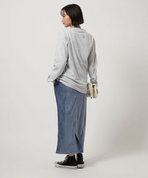 green label relaxing / グリーンレーベル リラクシング カットソー | 【別注】＜GOOD ROCK SPEED＞LIFE PC ロングスリーブ Tシャツ ミディアムグレー | 詳細2