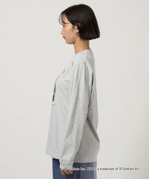 green label relaxing / グリーンレーベル リラクシング カットソー | 【別注】＜GOOD ROCK SPEED＞LIFE PC ロングスリーブ Tシャツ ミディアムグレー | 詳細5