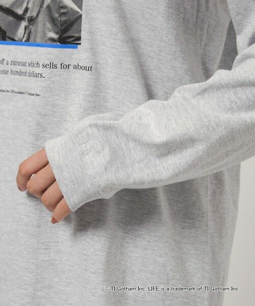 green label relaxing / グリーンレーベル リラクシング カットソー | 【別注】＜GOOD ROCK SPEED＞LIFE PC ロングスリーブ Tシャツ ミディアムグレー | 詳細8