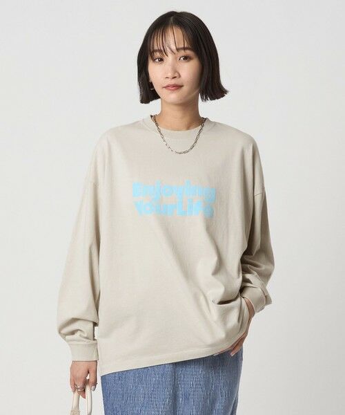 green label relaxing / グリーンレーベル リラクシング カットソー | 【別注】＜OAFISH＞プリント ロングスリーブ Tシャツ | 詳細9