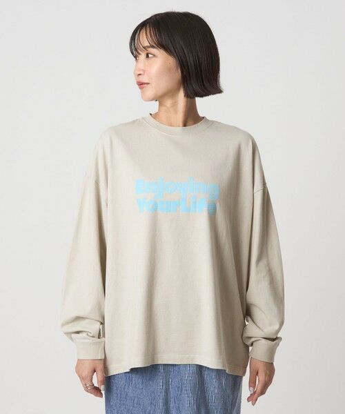 green label relaxing / グリーンレーベル リラクシング カットソー | 【別注】＜OAFISH＞プリント ロングスリーブ Tシャツ | 詳細12