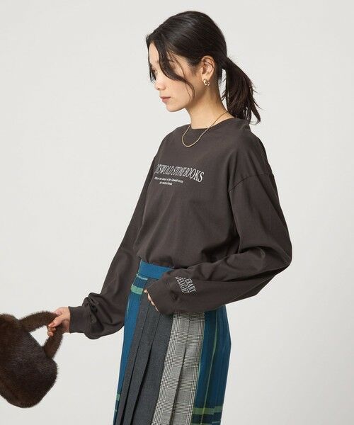 green label relaxing / グリーンレーベル リラクシング カットソー | ロゴ ロングスリーブ Tシャツ | 詳細1