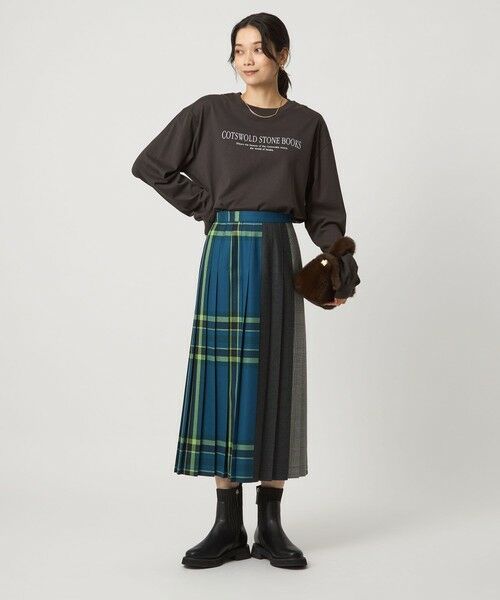 green label relaxing / グリーンレーベル リラクシング カットソー | ロゴ ロングスリーブ Tシャツ | 詳細2