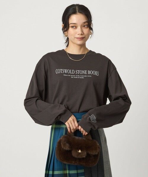 green label relaxing/グリーンレーベル リラクシング ロゴ ロングスリーブ Tシャツ DK. GRAY FREE green label relaxing/グリーンレーベル リラクシング ロゴ ロングスリーブ Tシャツ DK. GRAY FREE