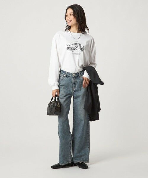 green label relaxing / グリーンレーベル リラクシング カットソー | ロゴ ロングスリーブ Tシャツ | 詳細5