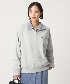 green label relaxing / グリーンレーベル リラクシング スウェット | ミュージアム ロゴ ハーフジップ プルオーバー