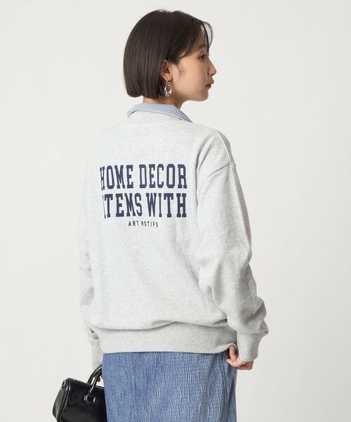 green label relaxing / グリーンレーベル リラクシング スウェット | ミュージアム ロゴ ハーフジップ プルオーバー | 詳細1