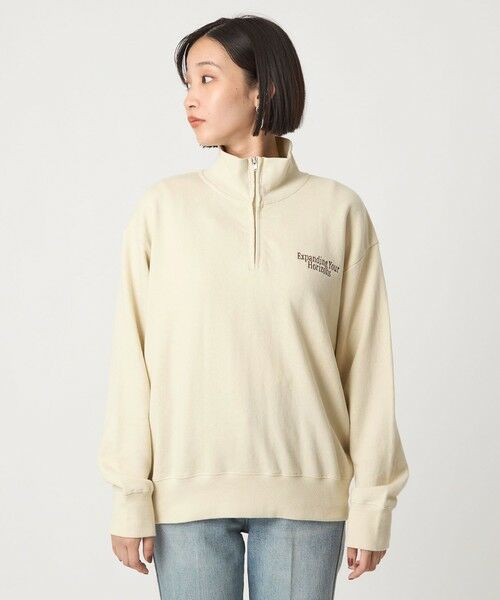 green label relaxing / グリーンレーベル リラクシング スウェット | ミュージアム ロゴ ハーフジップ プルオーバー | 詳細16