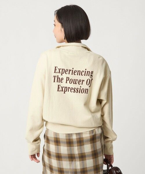 green label relaxing / グリーンレーベル リラクシング スウェット | ミュージアム ロゴ ハーフジップ プルオーバー | 詳細13