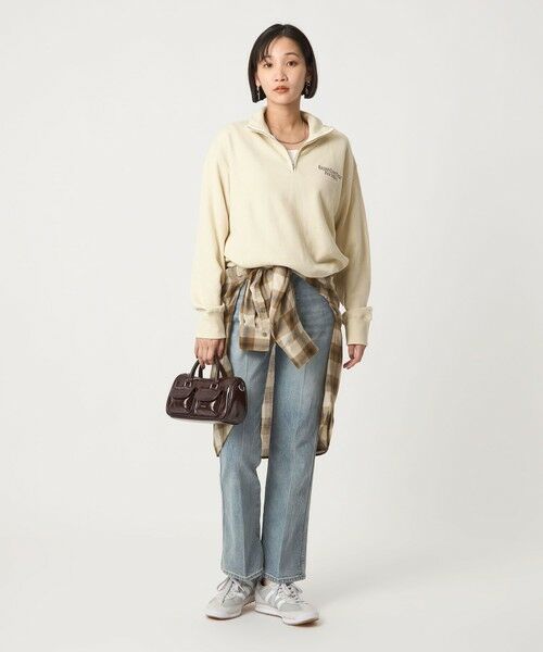 green label relaxing / グリーンレーベル リラクシング スウェット | ミュージアム ロゴ ハーフジップ プルオーバー | 詳細14