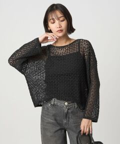 green label relaxing / グリーンレーベル リラクシング ニット・セーター | メッシュ ニット プルオーバー ウォッシャブル