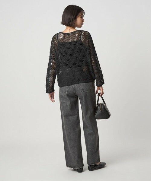 green label relaxing / グリーンレーベル リラクシング ニット・セーター | メッシュ ニット プルオーバー ウォッシャブル | 詳細3