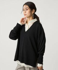 green label relaxing / グリーンレーベル リラクシング ニット・セーター | エブリニット Vネック ウォッシャブル