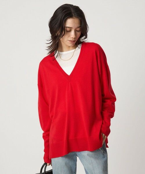 green label relaxing / グリーンレーベル リラクシング ニット・セーター | エブリニット Vネック ウォッシャブル | 詳細19