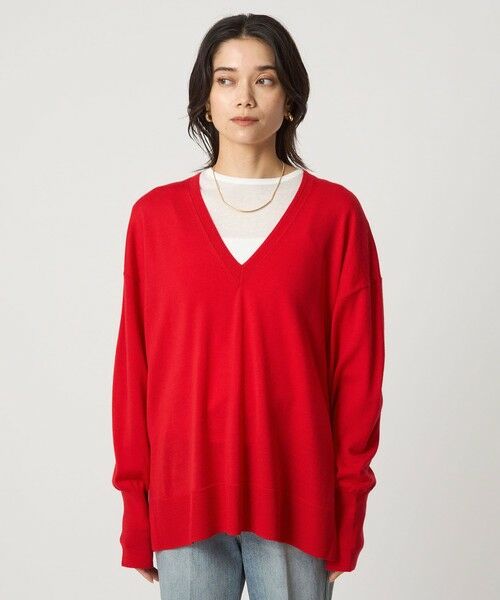 green label relaxing / グリーンレーベル リラクシング ニット・セーター | エブリニット Vネック ウォッシャブル | 詳細23