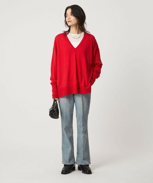 green label relaxing / グリーンレーベル リラクシング ニット・セーター | エブリニット Vネック ウォッシャブル | 詳細21