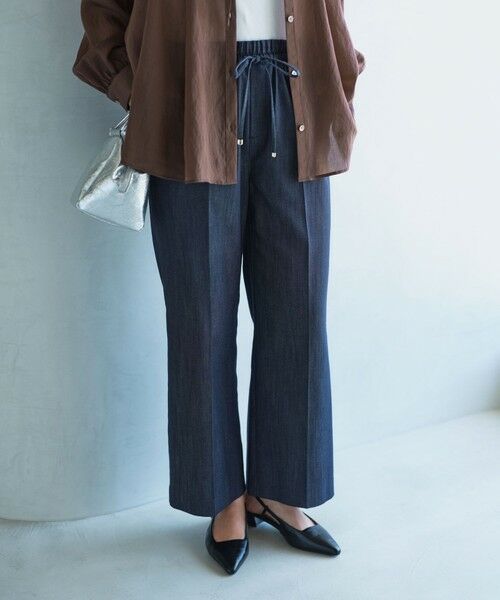 green label relaxing / グリーンレーベル リラクシング デニムパンツ | 【結論シリーズ】ニーハイフレアパンツ デニム［size SHORT/TALLあり］ | 詳細1
