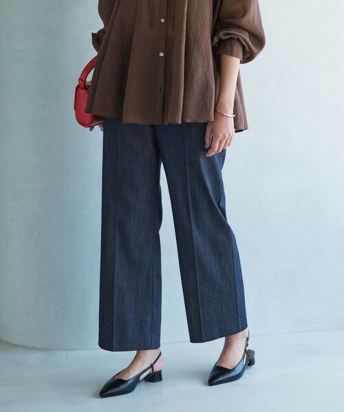green label relaxing / グリーンレーベル リラクシング デニムパンツ | 【結論シリーズ】ニーハイフレアパンツ デニム［size SHORT/TALLあり］ | 詳細2