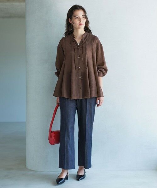 green label relaxing / グリーンレーベル リラクシング デニムパンツ | 【結論シリーズ】ニーハイフレアパンツ デニム［size SHORT/TALLあり］ | 詳細4