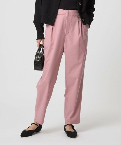 green label relaxing/グリーンレーベル リラクシング ［size SHORT/TALLあり］オルマイ ツイル テーパードパンツ PINK S(36)